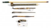 FIVE ASIAN OPIUM PIPESFIVE ASI