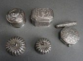 FIVE ASIAN STERLING SILVER BET