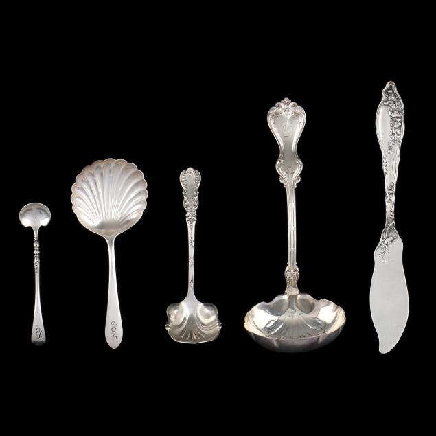 FIVE ASSORTED AMERICAN STERLING