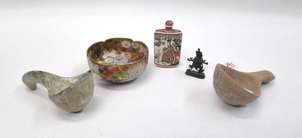 FIVE ASSORTED ASIAN ITEMS,