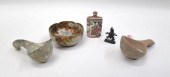 FIVE ASSORTED ASIAN ITEMS, COM