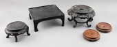 FIVE ASSORTED ASIAN WOOD AND L