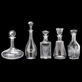 FIVE ASSORTED BACCARAT CRYSTAL