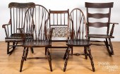 FIVE ASSORTED CHAIRSFive assor