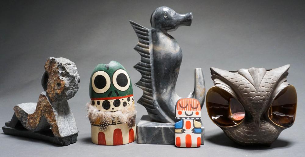 FIVE ASSORTED DECORATIVE