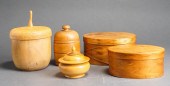 FIVE ASSORTED FOLK ART STYLE P