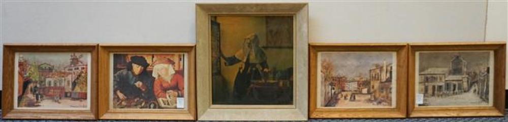 FIVE ASSORTED FRAMED MUSEUM