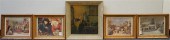 FIVE ASSORTED FRAMED MUSEUM PR