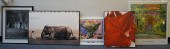 FIVE ASSORTED FRAMED WORKS OF