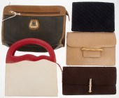 FIVE ASSORTED HANDBAGS includi
