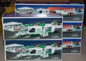 FIVE ASSORTED HESS TRUCKS Incl