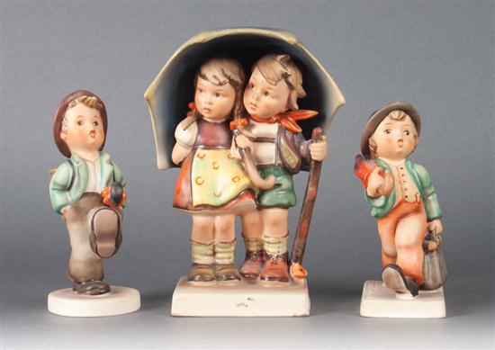 Five assorted Hummel figures