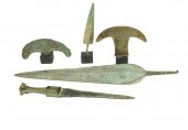 FIVE ASSORTED LURISTAN DAGGERS