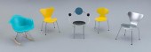 FIVE ASSORTED MINIATURE DESIGN