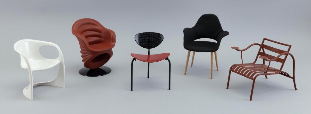 FIVE ASSORTED MINIATURE DESIGNER