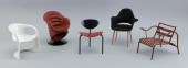 FIVE ASSORTED MINIATURE DESIGN