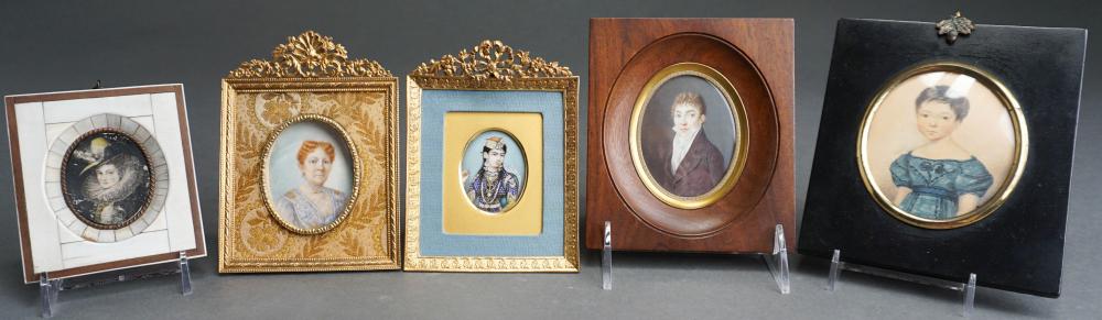 FIVE ASSORTED MINIATURE