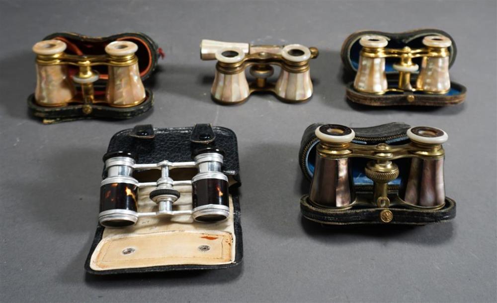 FIVE ASSORTED OPERA GLASSESFive