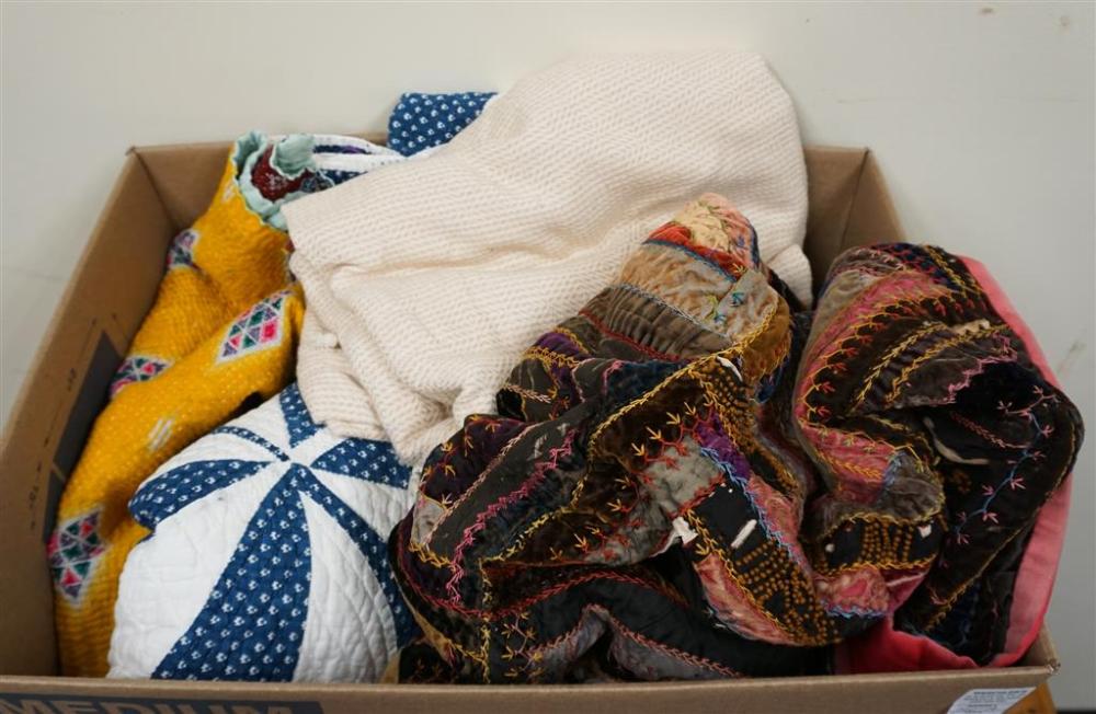 FIVE ASSORTED PATCHWORK