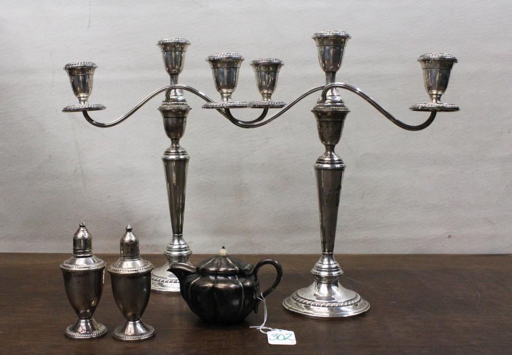FIVE ASSORTED SILVER HOLLOWWARE