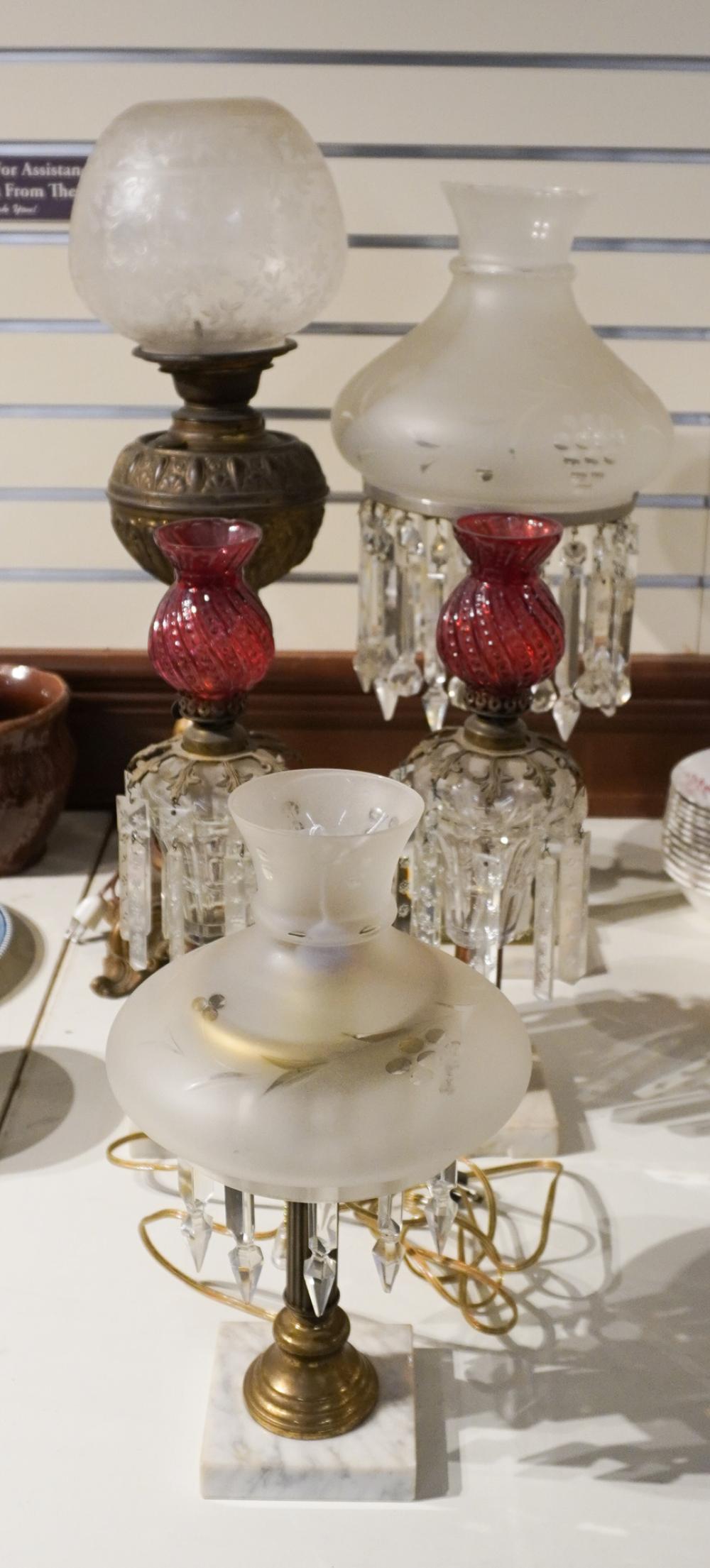 FIVE ASSORTED VICTORIAN METAL AND