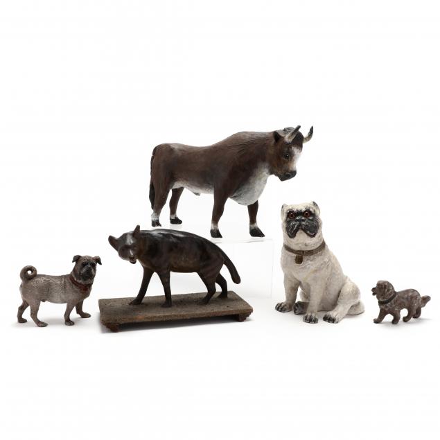 FIVE ASSORTED VINTAGE ANIMAL
