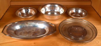 Five assorted vintage sterling