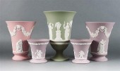 Five assorted Wedgwood jasperw