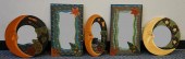 FIVE ASSORTED WHIMSICAL MIRROR