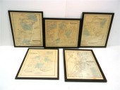 Five Atlas Maps of towns in Wa