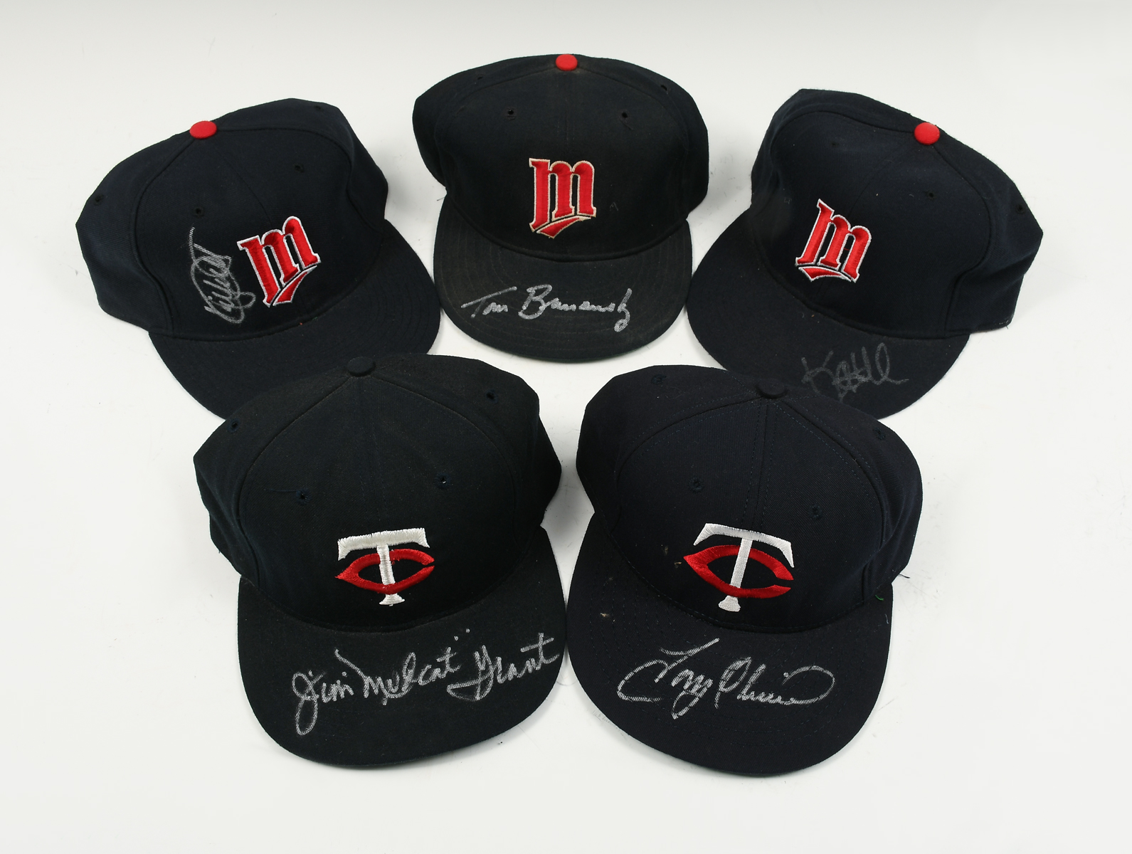 FIVE AUTOGRAPHED MAJOR LEAGUE