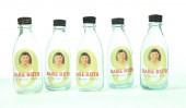 FIVE BABE RUTH SODA BOTTLES.