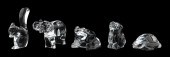 FIVE BACCARAT CRYSTAL ANIMAL F