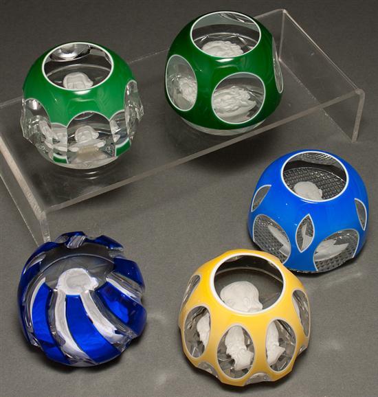 Five Baccarat sulphide glass