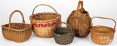 FIVE BASKETS<br>Five assorted