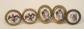 FIVE BATTERSEA MIRROR KNOBS, P