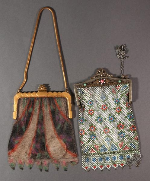 FIVE BEADED AND MESH TYPE ANTIQUE