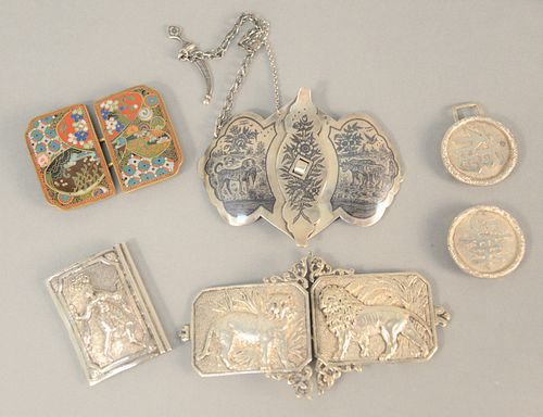 FIVE BELT BUCKLES TO INCLUDE FOUR