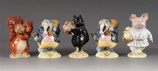 Five Beswick Beatrix Potter china