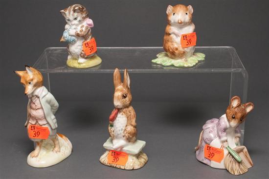 Five Beswick china "Beatrix Potter"