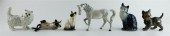 FIVE BESWICK ENGLAND PORCELAIN