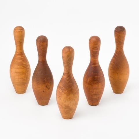 FIVE BIRDS-EYE MAPLE BOWLING