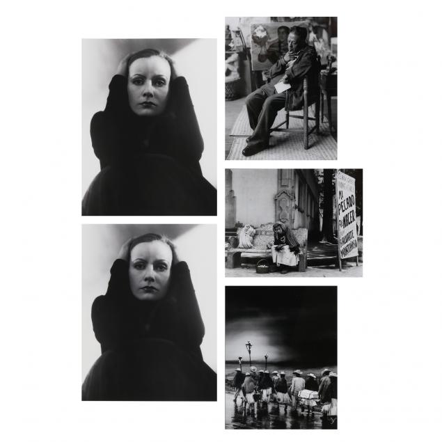 FIVE BLACK-AND-WHITE PHOTOGRAPHS