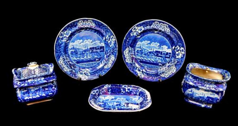 FIVE BLUE AND WHITE TRANSFER