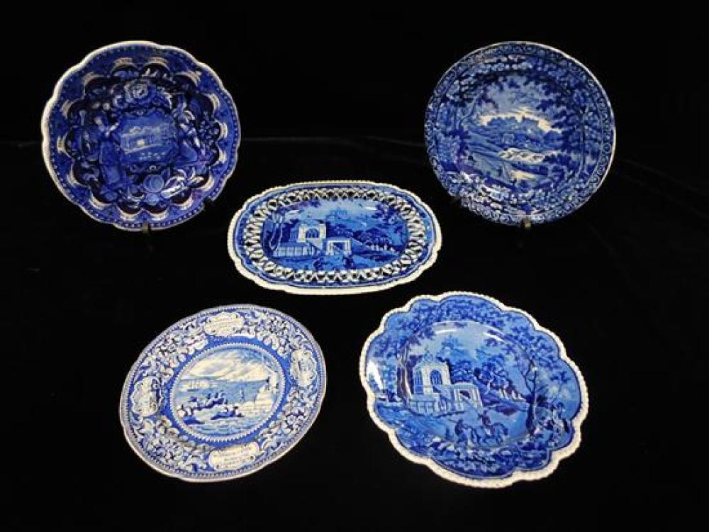 FIVE BLUE AND WHITE TRANSFER