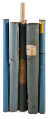 FIVE BLUEBACK CHARTS OF THE PA