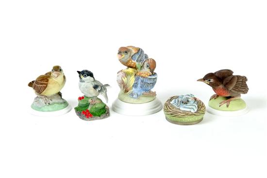 FIVE BOEHM BIRDS.  American  2nd