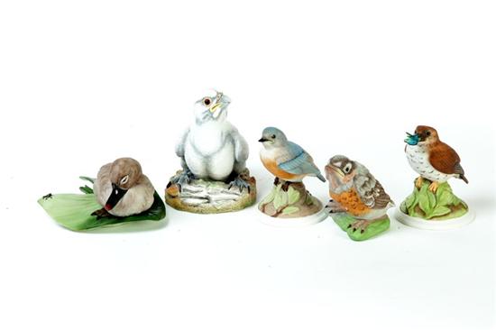 FIVE BOEHM BIRDS.  Second half-20th
