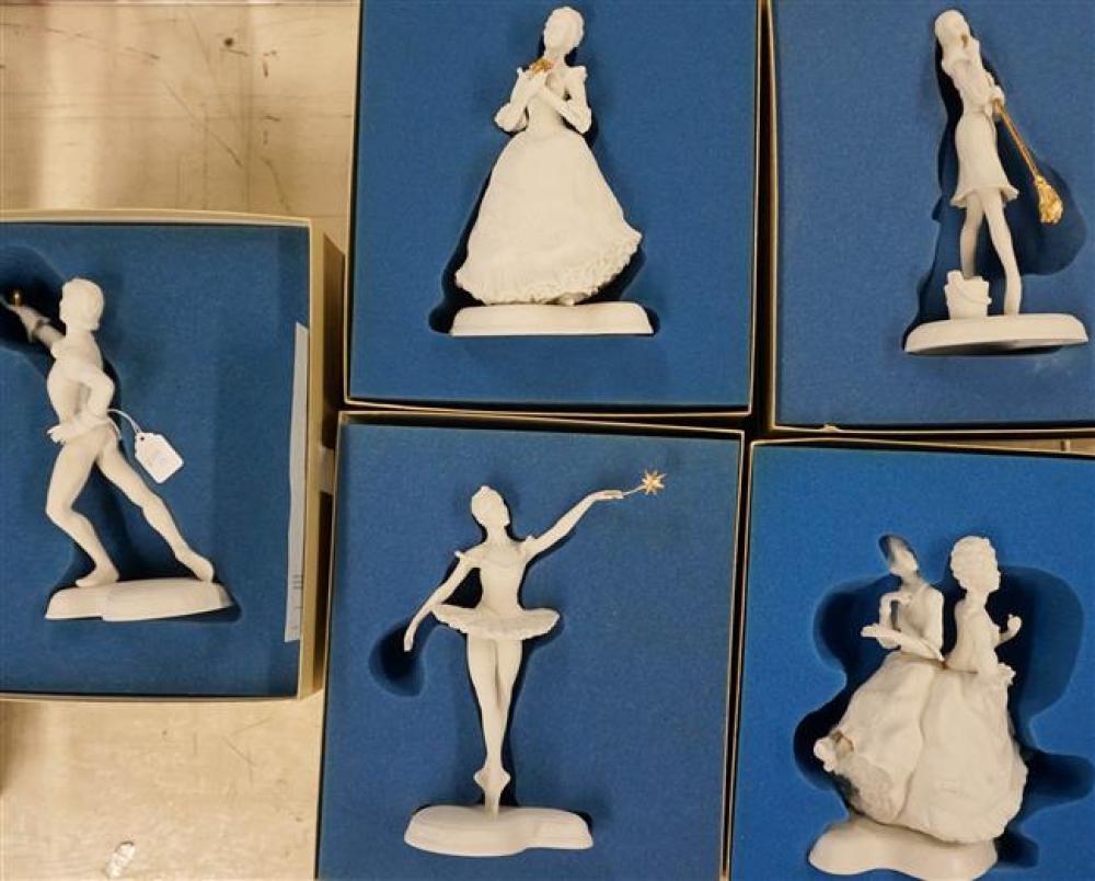FIVE BOEHM PORCELAIN FIGURES OF