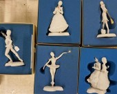 FIVE BOEHM PORCELAIN FIGURES O